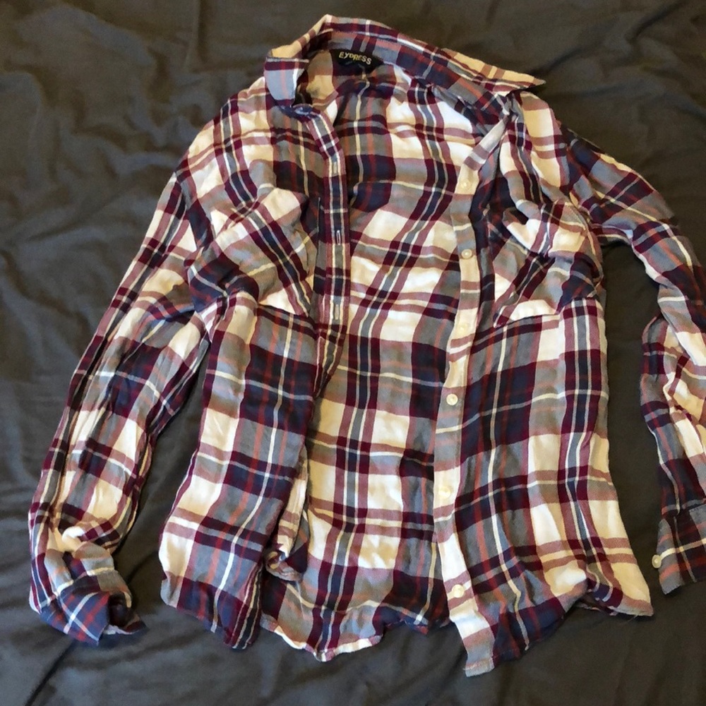 Women’s Plaid Long-Sleeve Shirt
